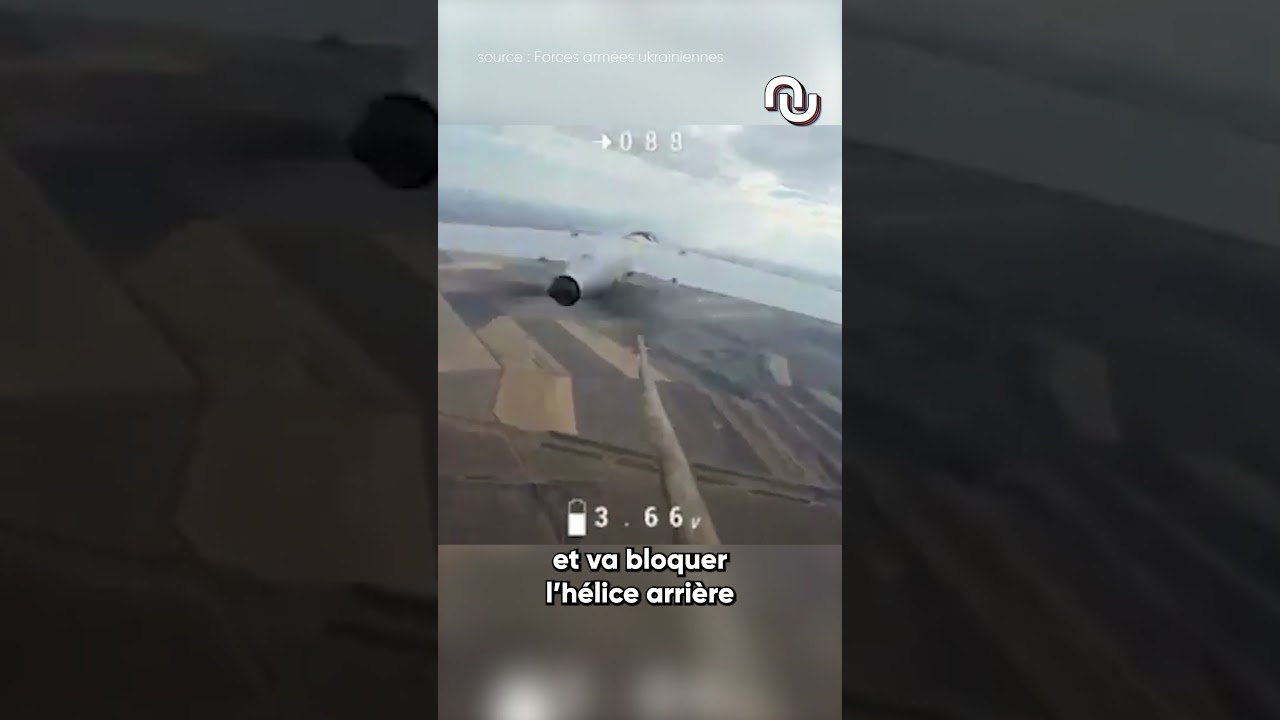 Les drones de guerre s’affrontent aussi avec des bâtons en Ukraine ! #shorts