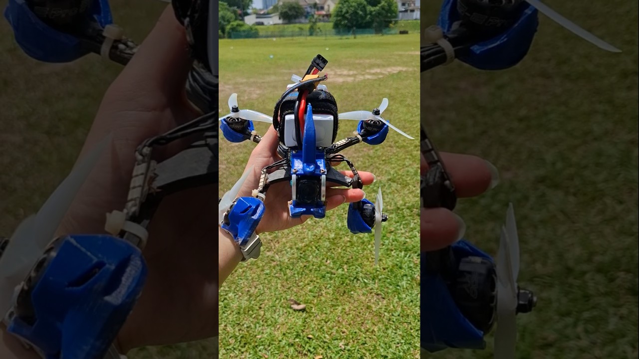Geprc mark 5 crash and break two arm 💪 😳 R.I.P #geprc #fpv #drone