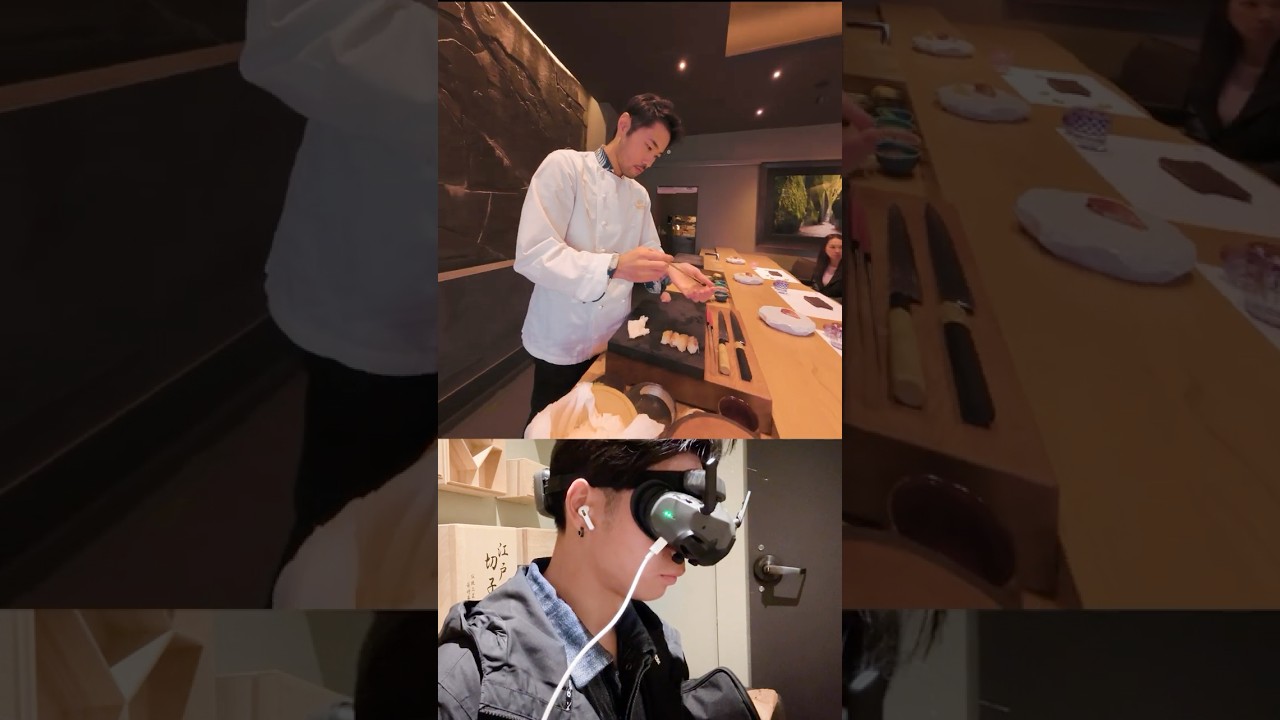 FPV one-shot drone video in a sushi restaurant 🍣 DJI Avata 2 🎬 @KaiVertigoh