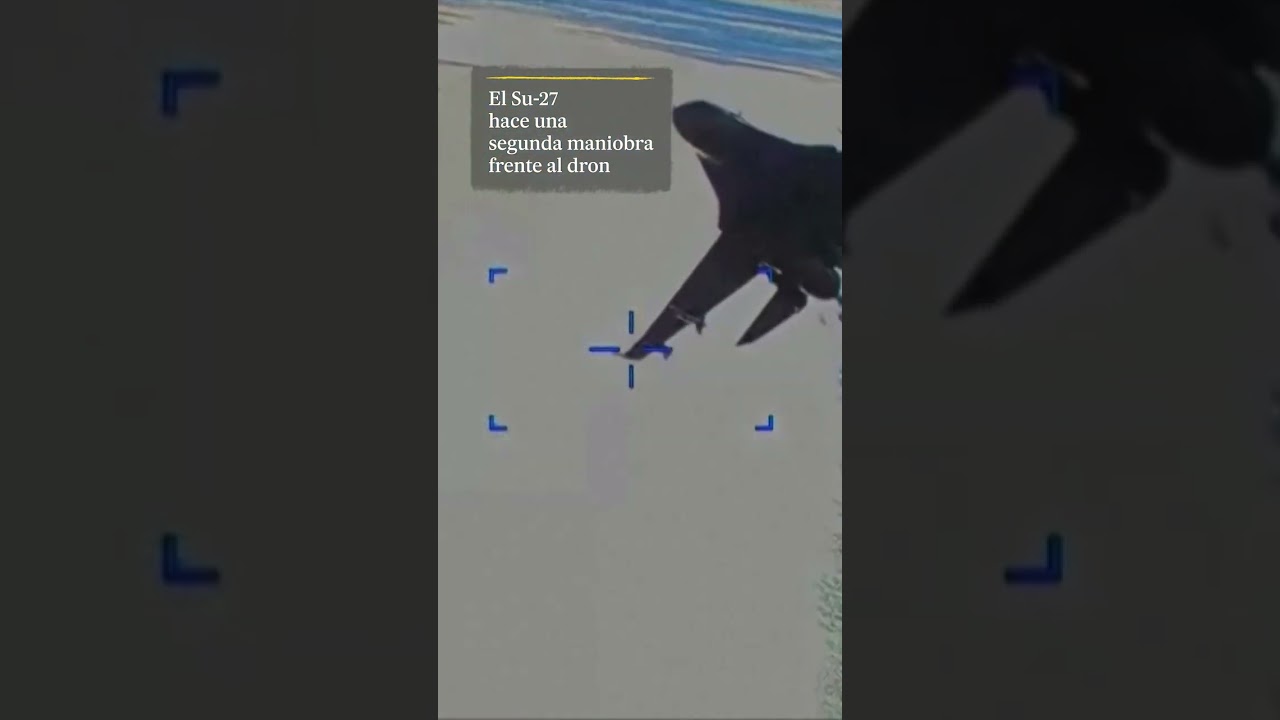 Así fue el encontronazo de un caza ruso con un dron de EE UU en el Mar Negro