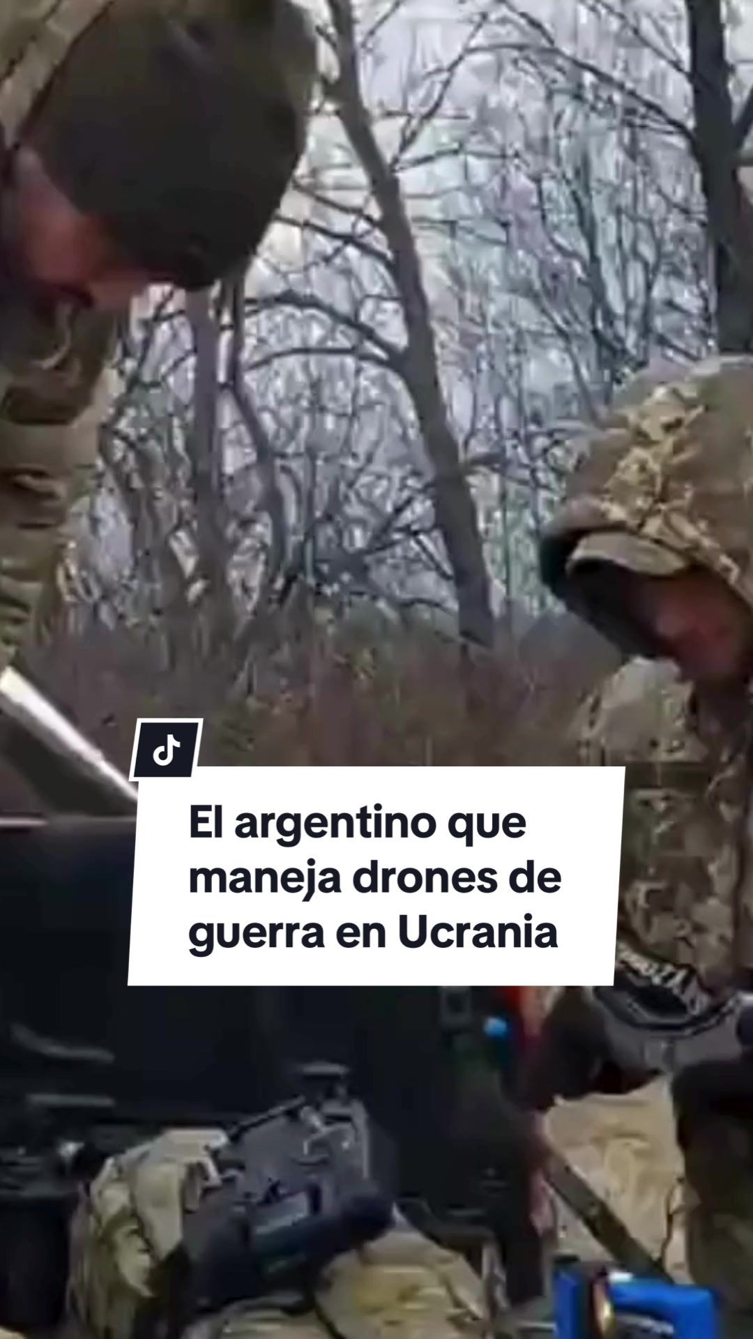 Celui qui gère les drones de guerre en Ukraine. Maximiliano Barrientos dit que