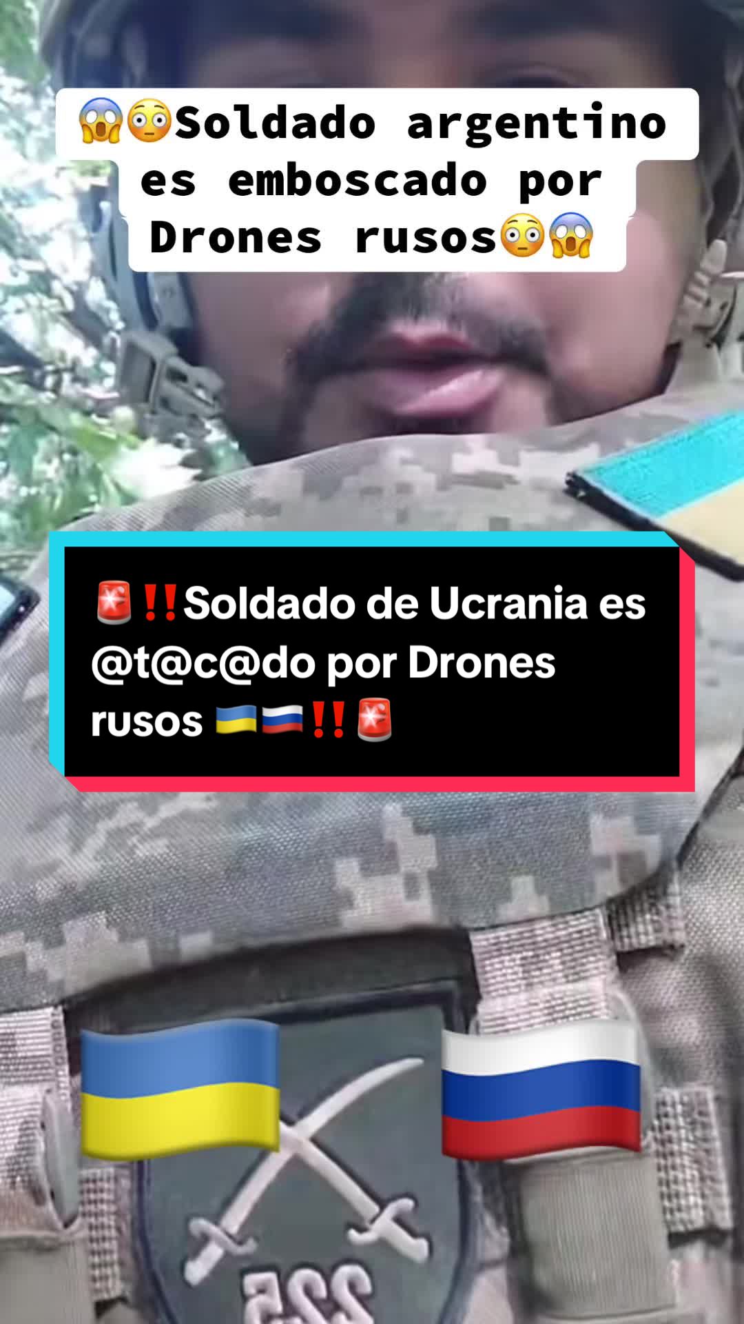 Le soldat argentin est pris en embuscade par des drones russes
