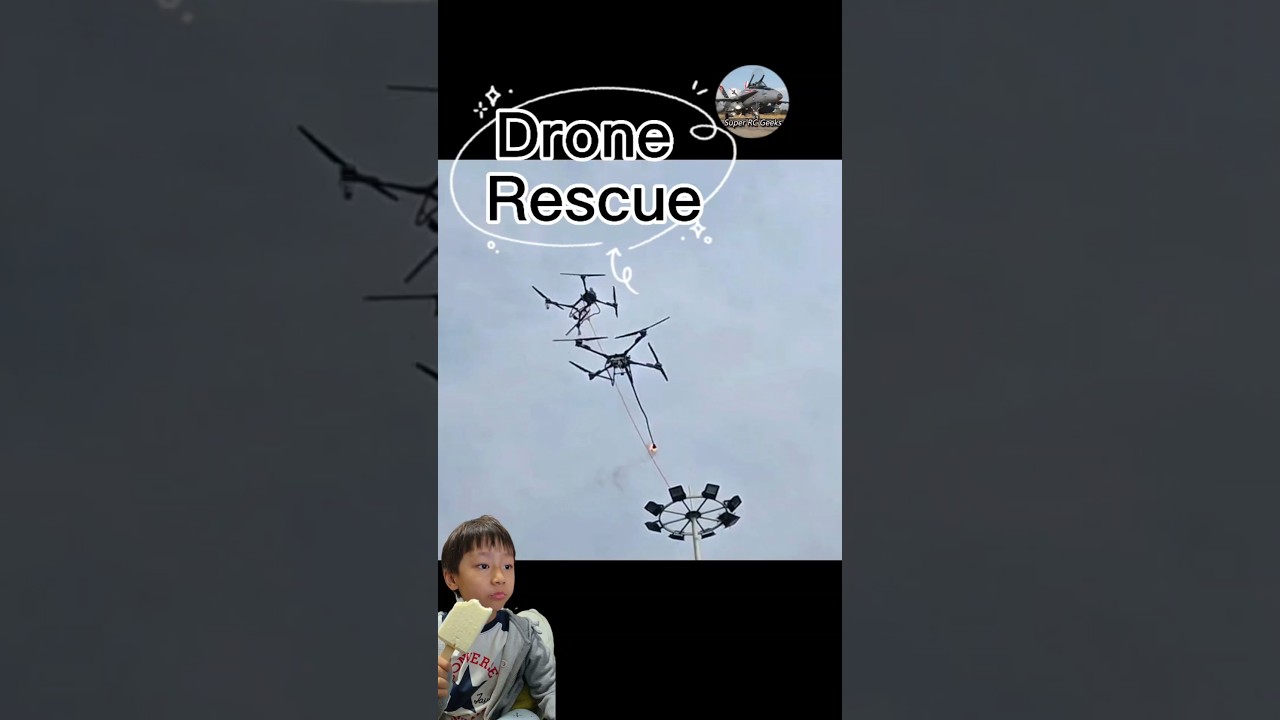Can they be succeeded to rescue the poor drone? #drone #dronevideo #dronecrash #djidrone
