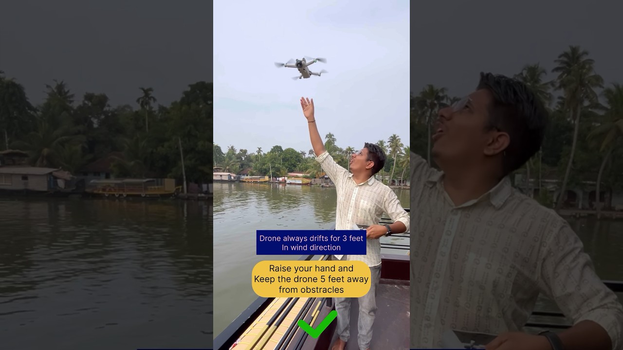 Drone take off failure😭DJI mini 4 sink in water #djimini4pro #dji #drone