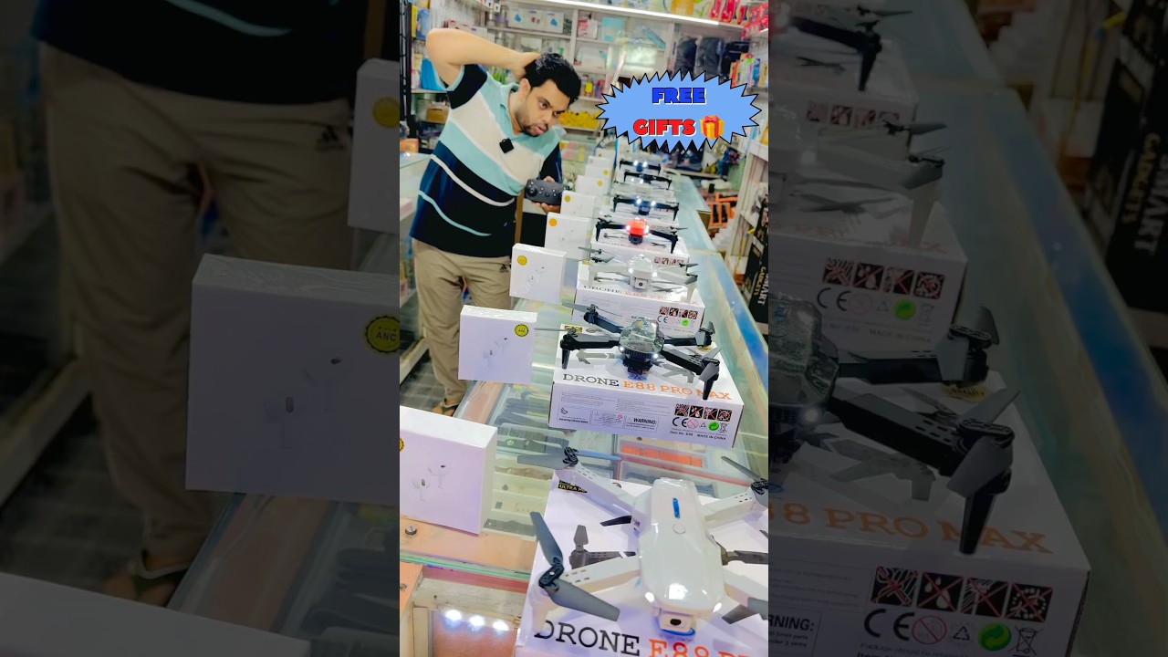 E88 Pro Max Drone कम क़ीमत में Free AirPods Free Delivery🤯 #shorts #drone #technology