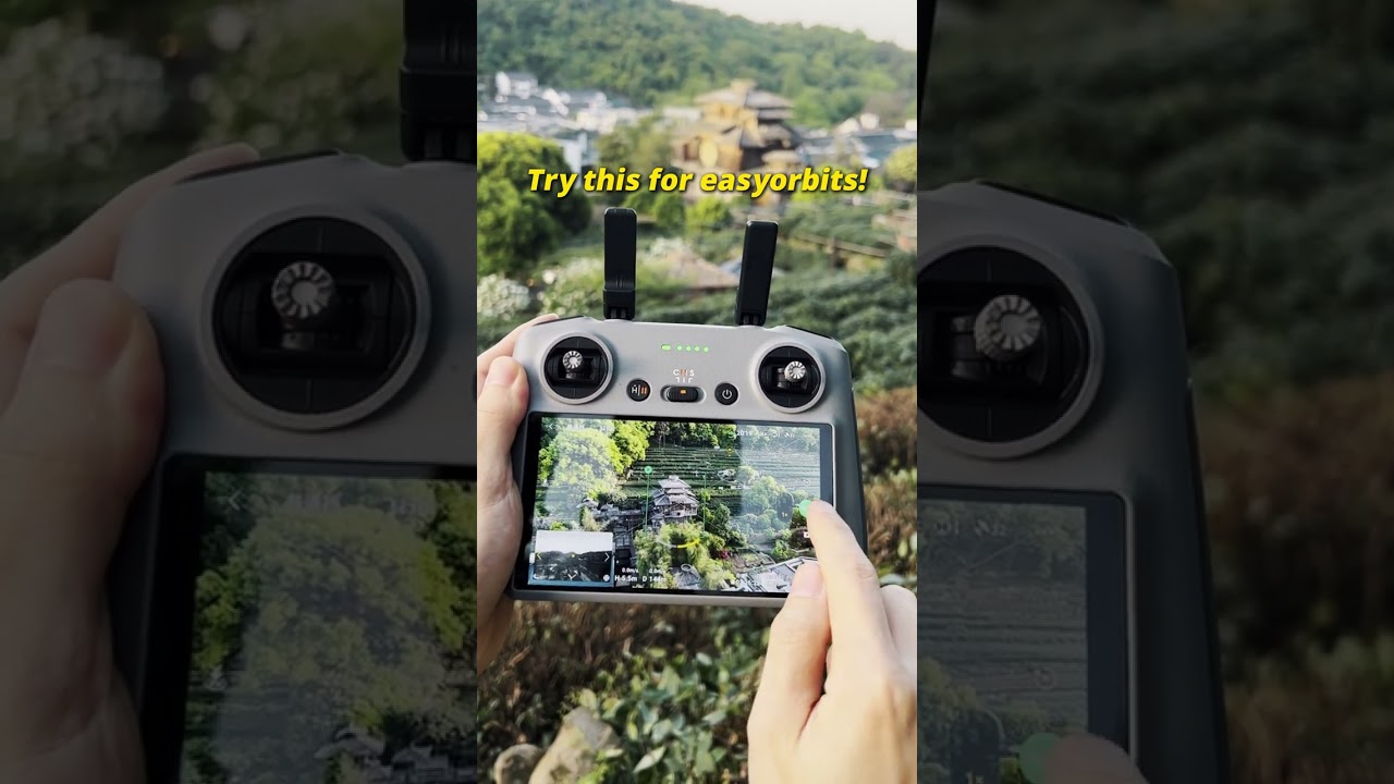 Here's an easy drone orbit tutorial that you need to try asap! 🎯 DJI Air 3S