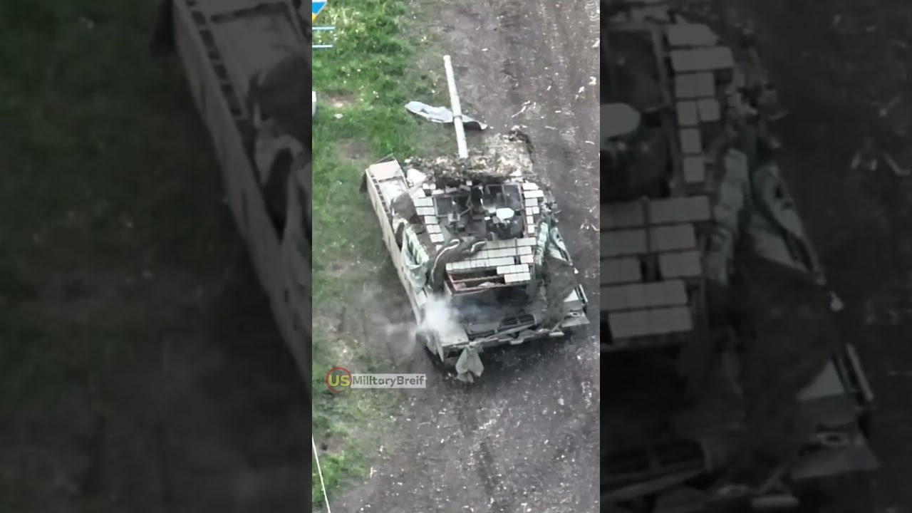 Un drone FPV ukrainien détruit un char russe T-90 en quelques secondes