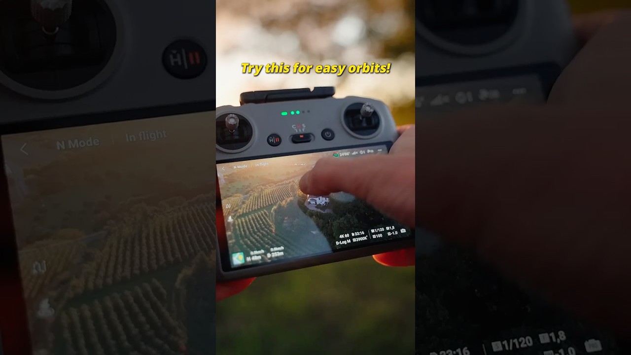 Here's an easy drone orbit tutorial that you need to try asap! 🎯 DJI Air 3S