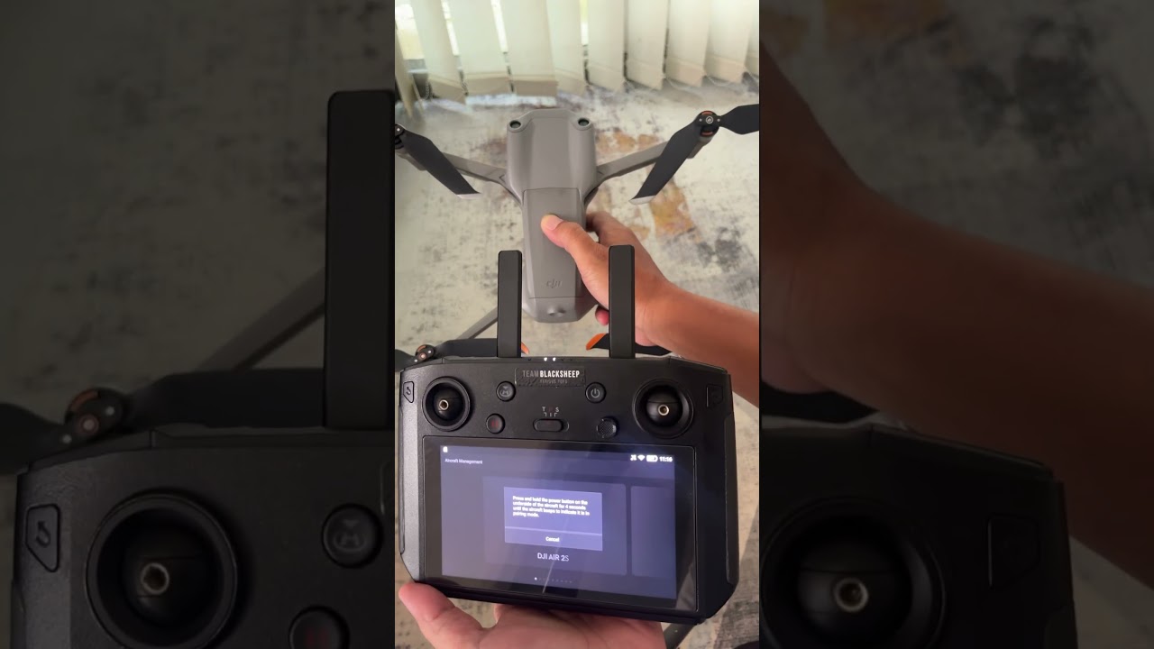 Pairing Dji Air 2S with Smart Controller #drone #djidrone #dronepilot #smartcontroller #djiair2s