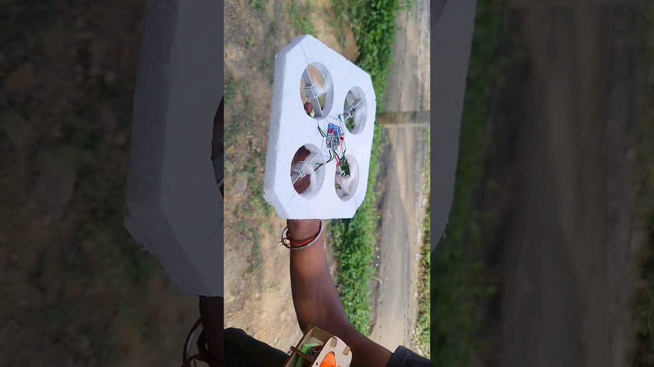Thermocol Drone | How to make drone | #shortsvlog #minivlogs
