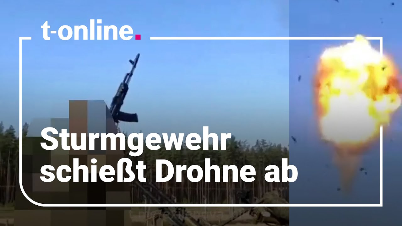 Ukraine-Krieg: Soldat schießt Drohne mit Sturmgewehr ab