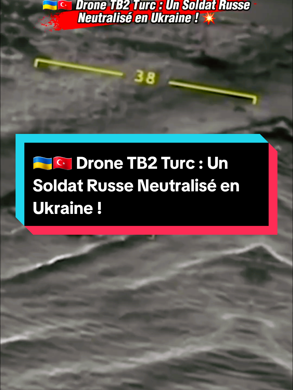 Un drone de combat Bayraktar TB2, fourni par la Turquie à l'Ukraine, a été film
