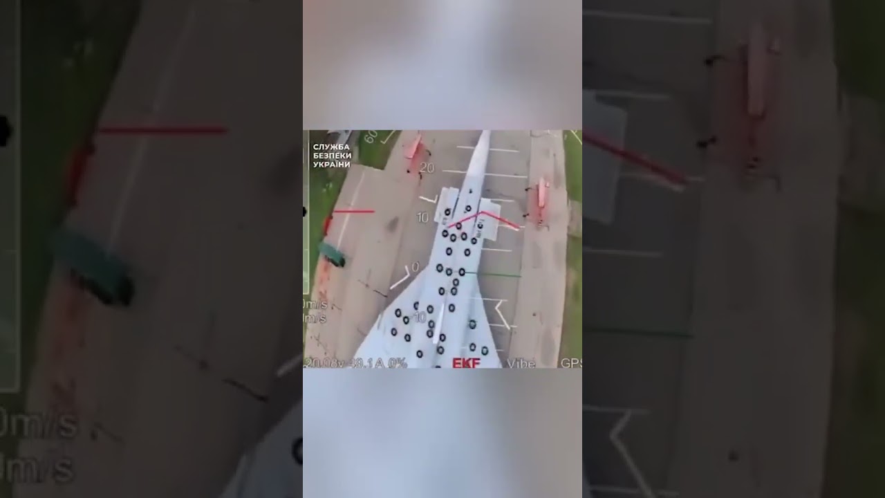 New footage of Ukraine's drone strikes on Russia's nuclear bombers