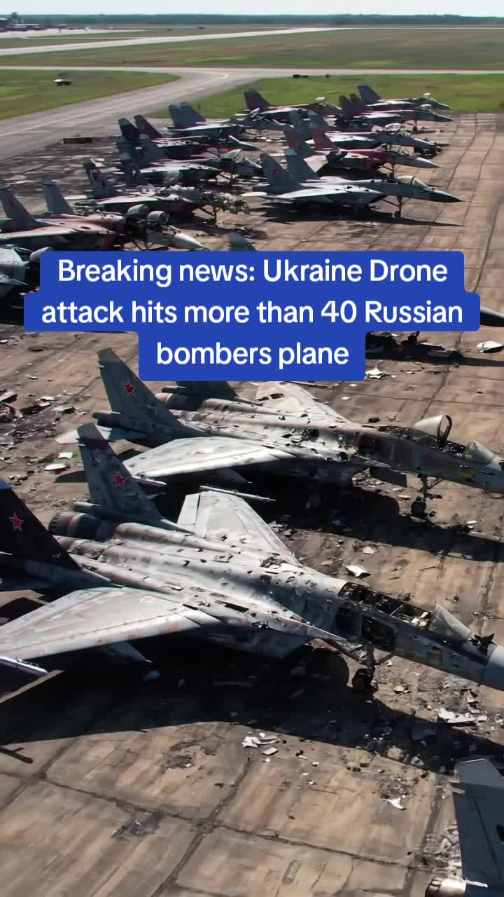 L'Ukraine prétend avoir plus de 40 bombardiers russes dans un drone attac