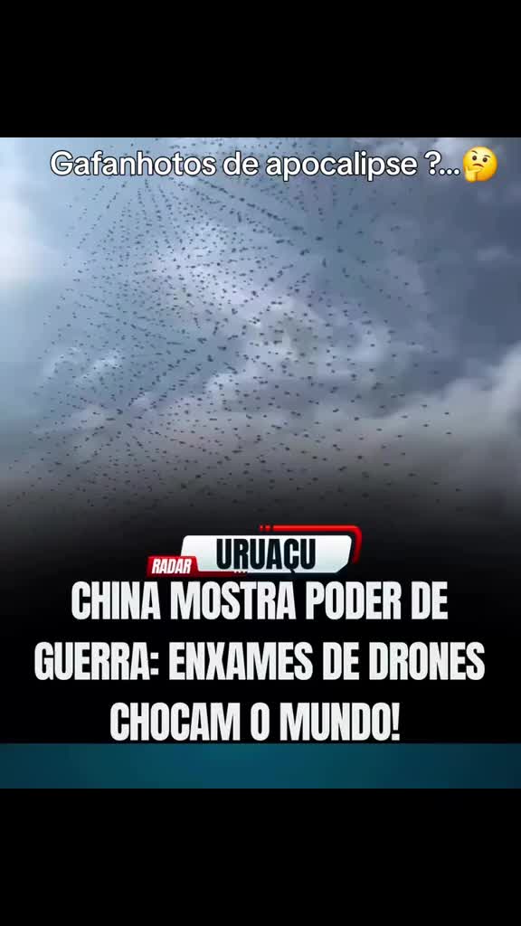La Chine jette des millions de drones dans l'air prêt pour la fin de la période