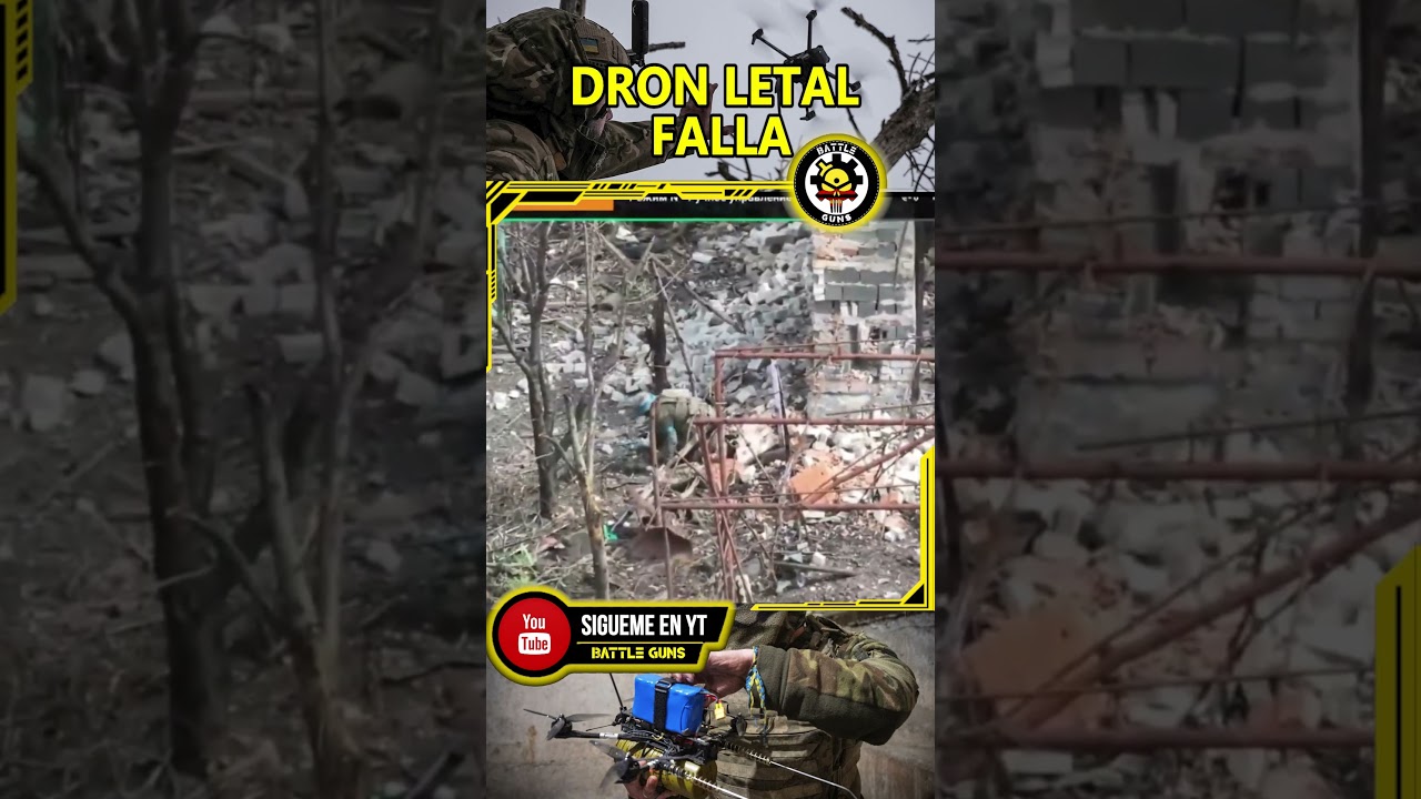 Dron kamikaze FPV falla en Ucrania 2025… ¡y el soldado se salva de milagro! 😱🚁🔥