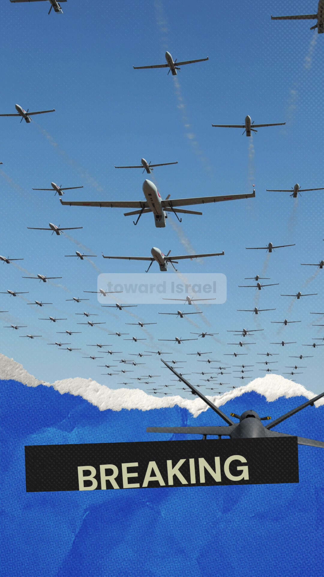 Escalade dangereuse: l'Iran lance une attaque de drones massive contre Israël à Retaliati