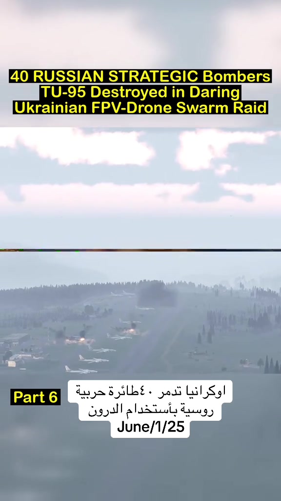 L'Ukraine détruit 40 avions russes utilisant des drones Ukraine détruit 40 avions de guerre BA