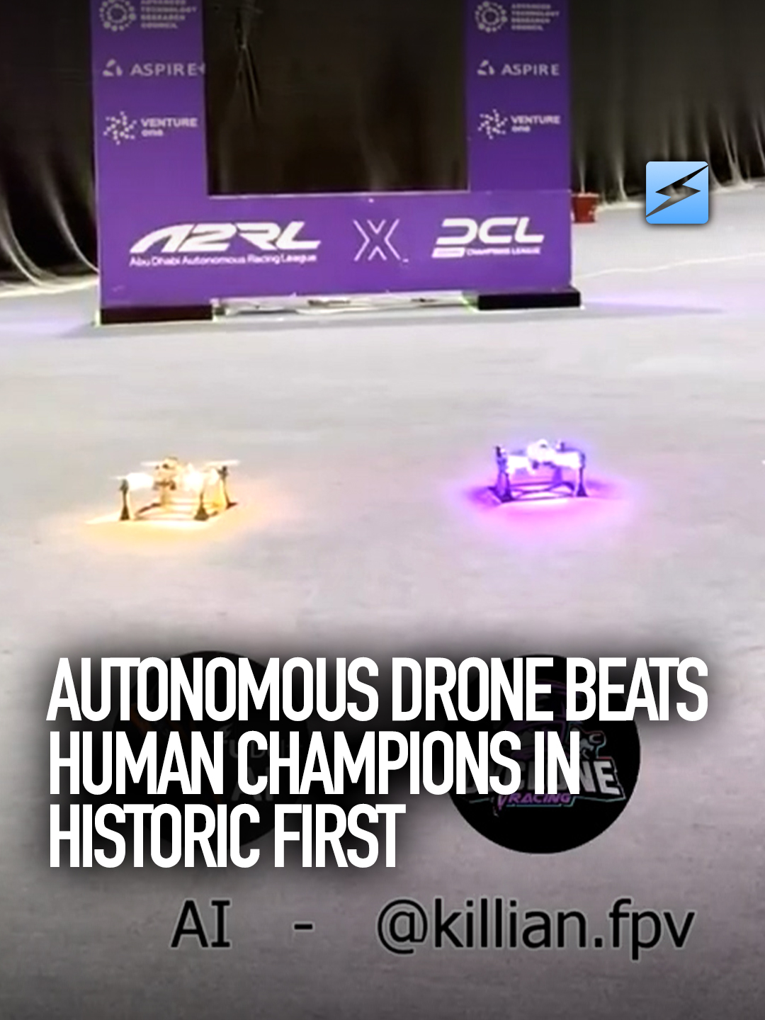 Pour la première fois, un drone autonome a dépassé les pilotes humains d'élite