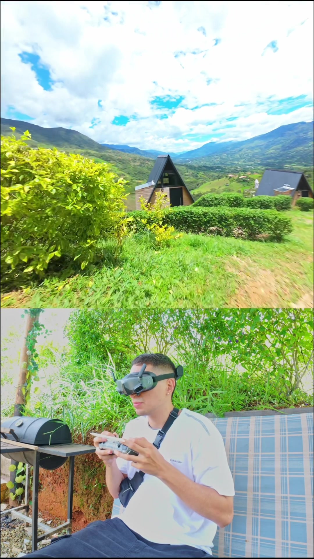 Ainsi, nous créons cette séquence plane avec Dron FPV en une seule photo