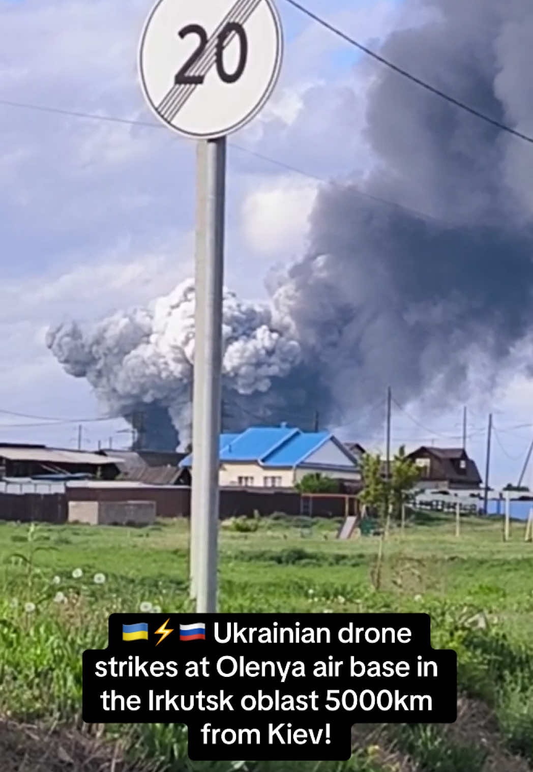 Le drone ukrainien frappe à la base aérienne d'Olenya dans l'oblast d'Irkutsk à 5000 km de k