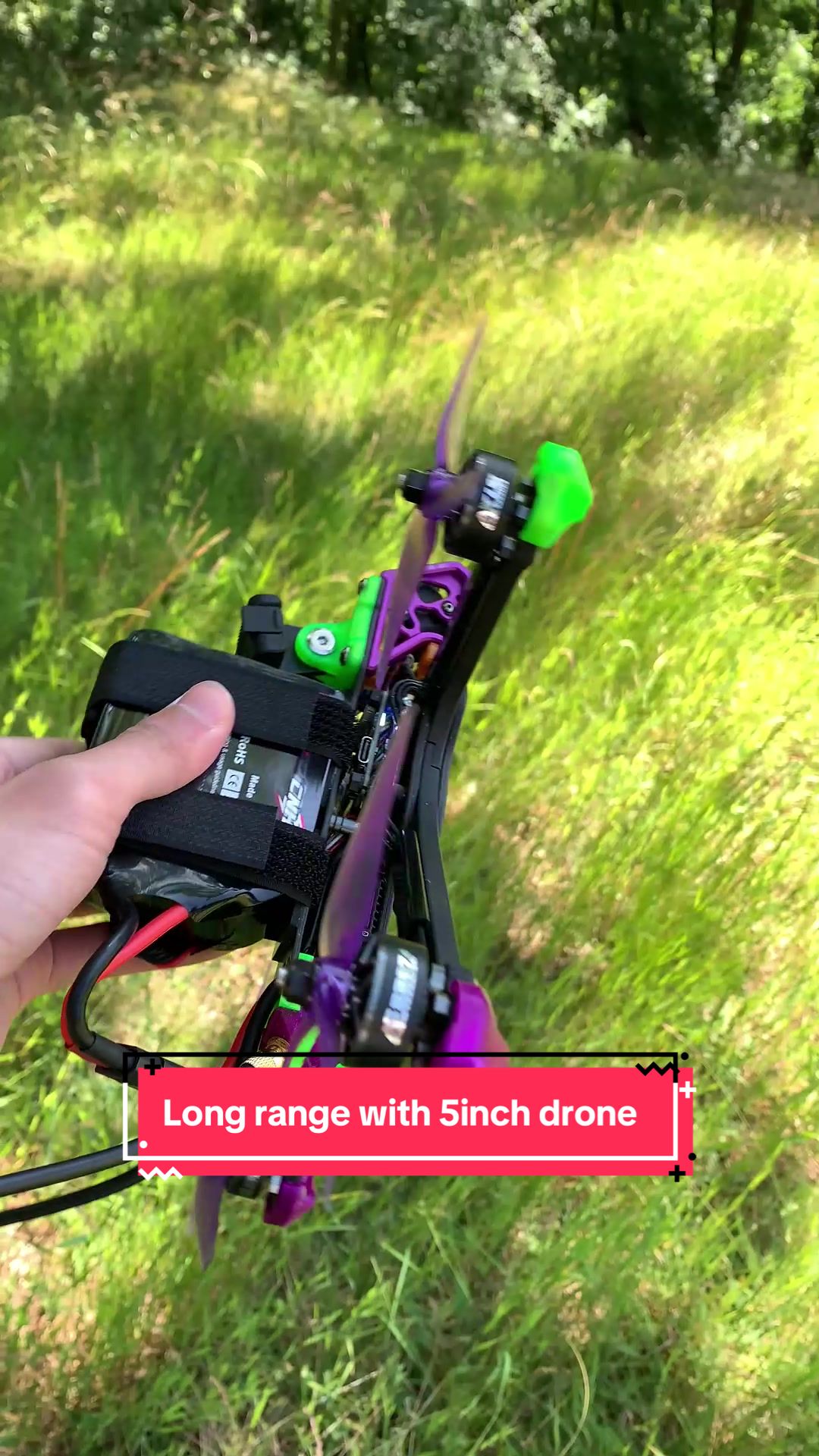 Vol à longue portée du drone FPV de 5 pouces