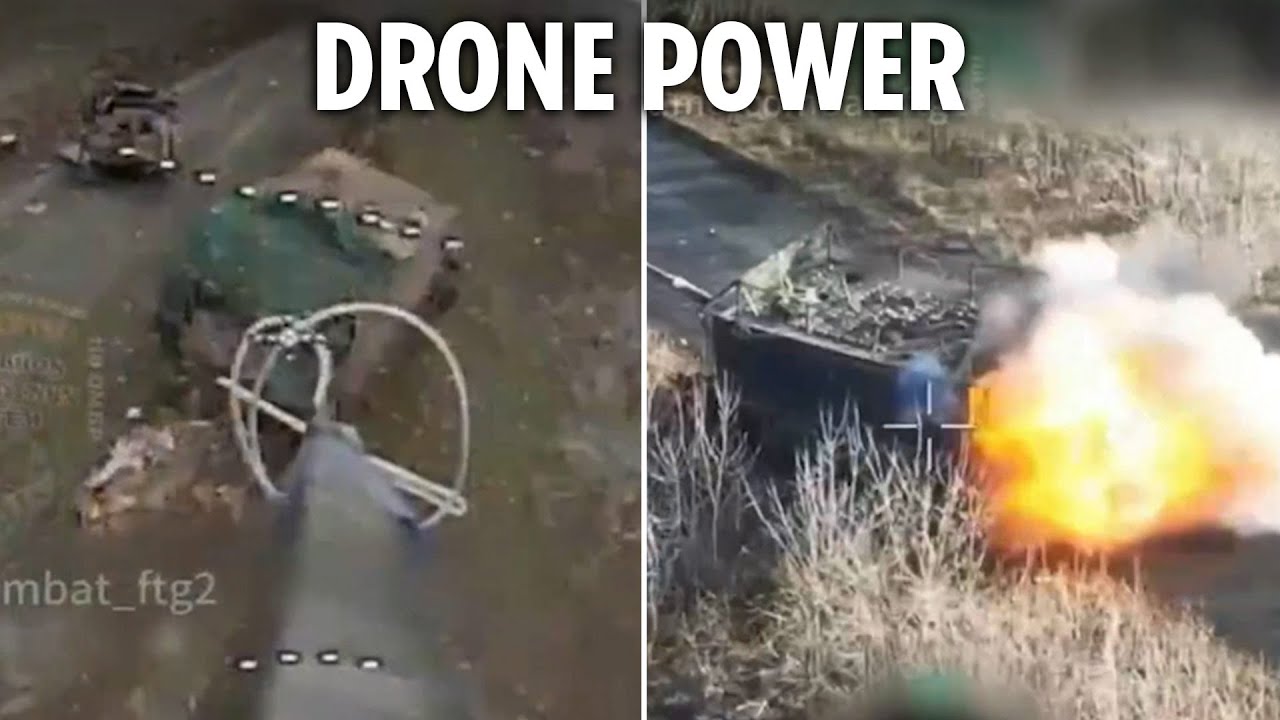 Ukraine wreaks havoc on Russian tanks as drones repel huge assault