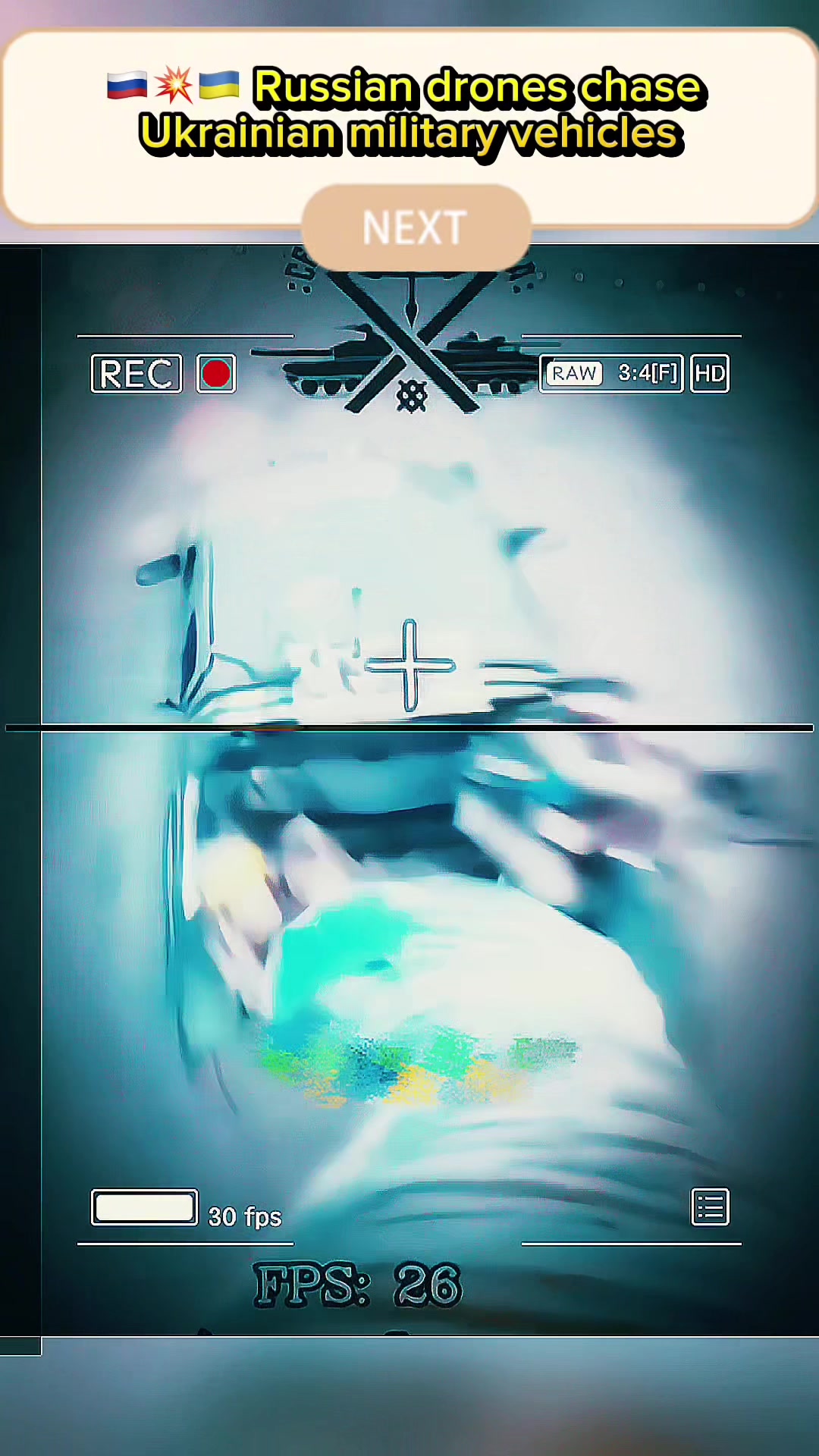 Les drones russes poursuivent des véhicules militaires ukrainiens