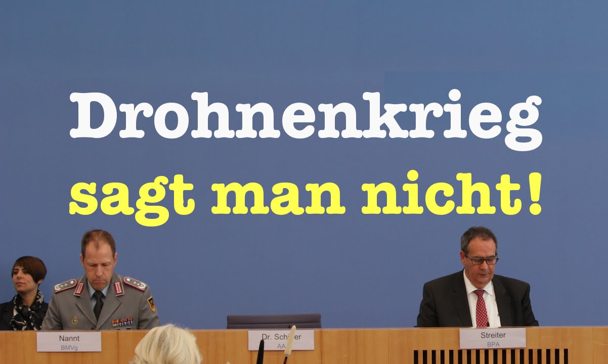 Drohnenkrieg sagt man nicht! - Sehenswerte Bundespressekonferenz vom 13. Juni 2016