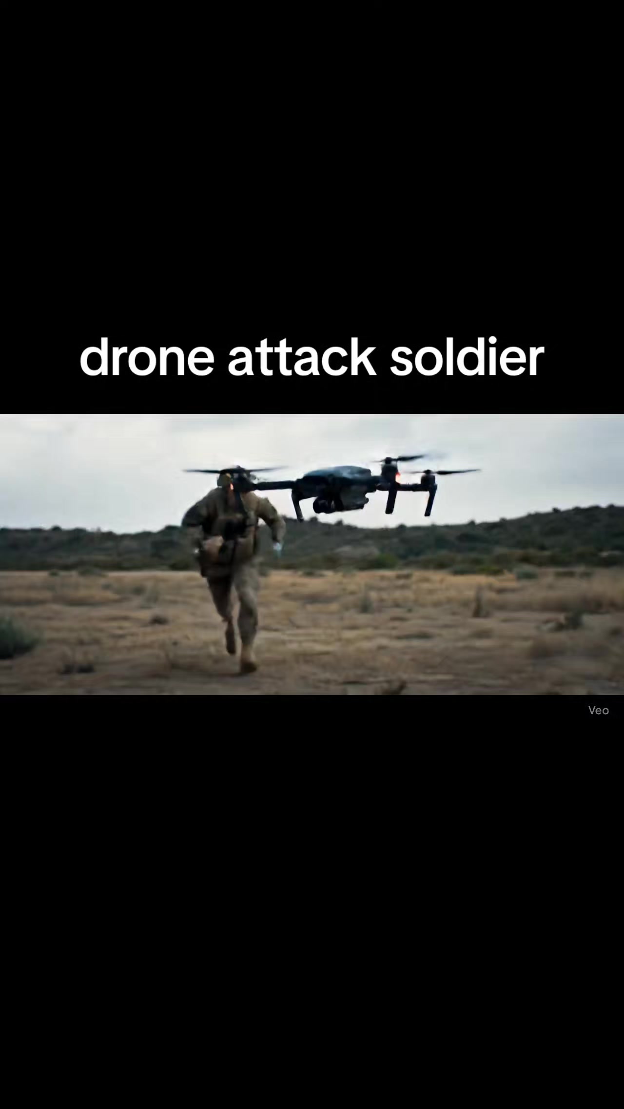 Les attaques de drones et le soldat défendent les drones Attack Soldier