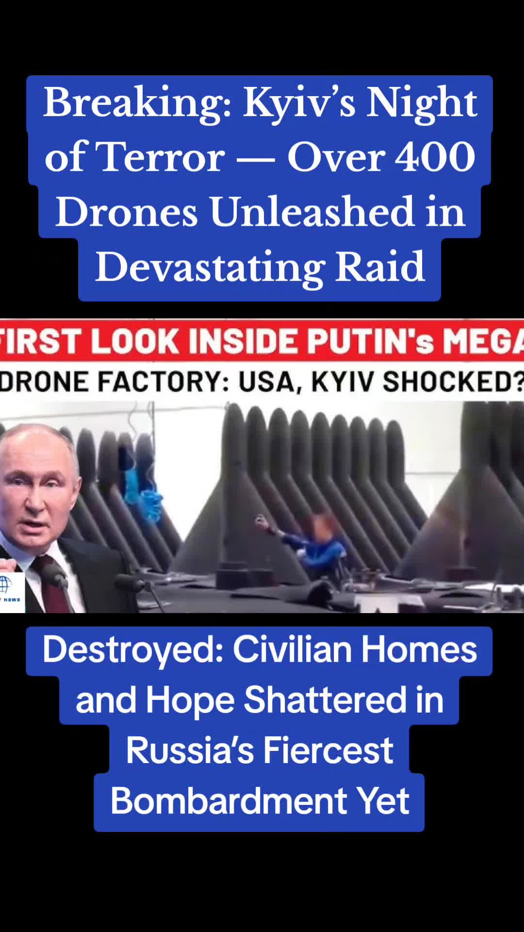 Breaking: Kyiv's Night of Terror - Plus de 400 drones déchaînés dans Rai dévastateur