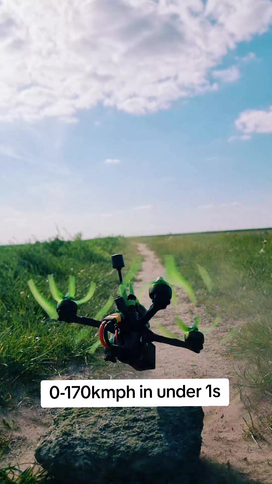 Racer FPV 0-170 km / h en moins de 1