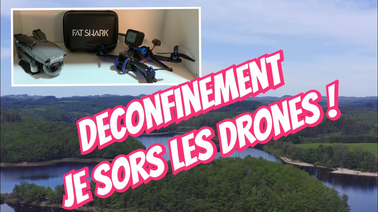 Le jour d’après le confinement , moto, drone racer vortex 230 , dji mavic pro c’est la délivrance !!