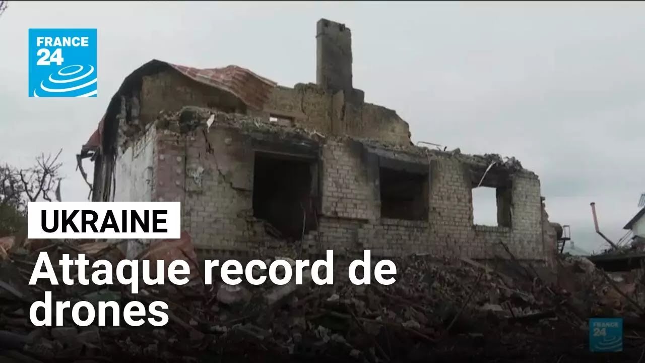 L'Ukraine subit une attaque record de drones, Zelensky dénonce "l'impunité" de la Russie