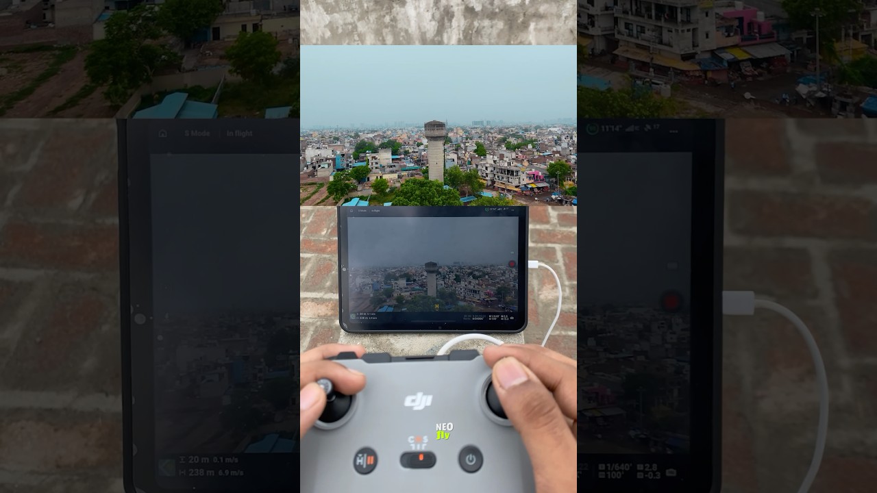🔥NEO DRONE CAMERA VIEW #shorts #dji #drone