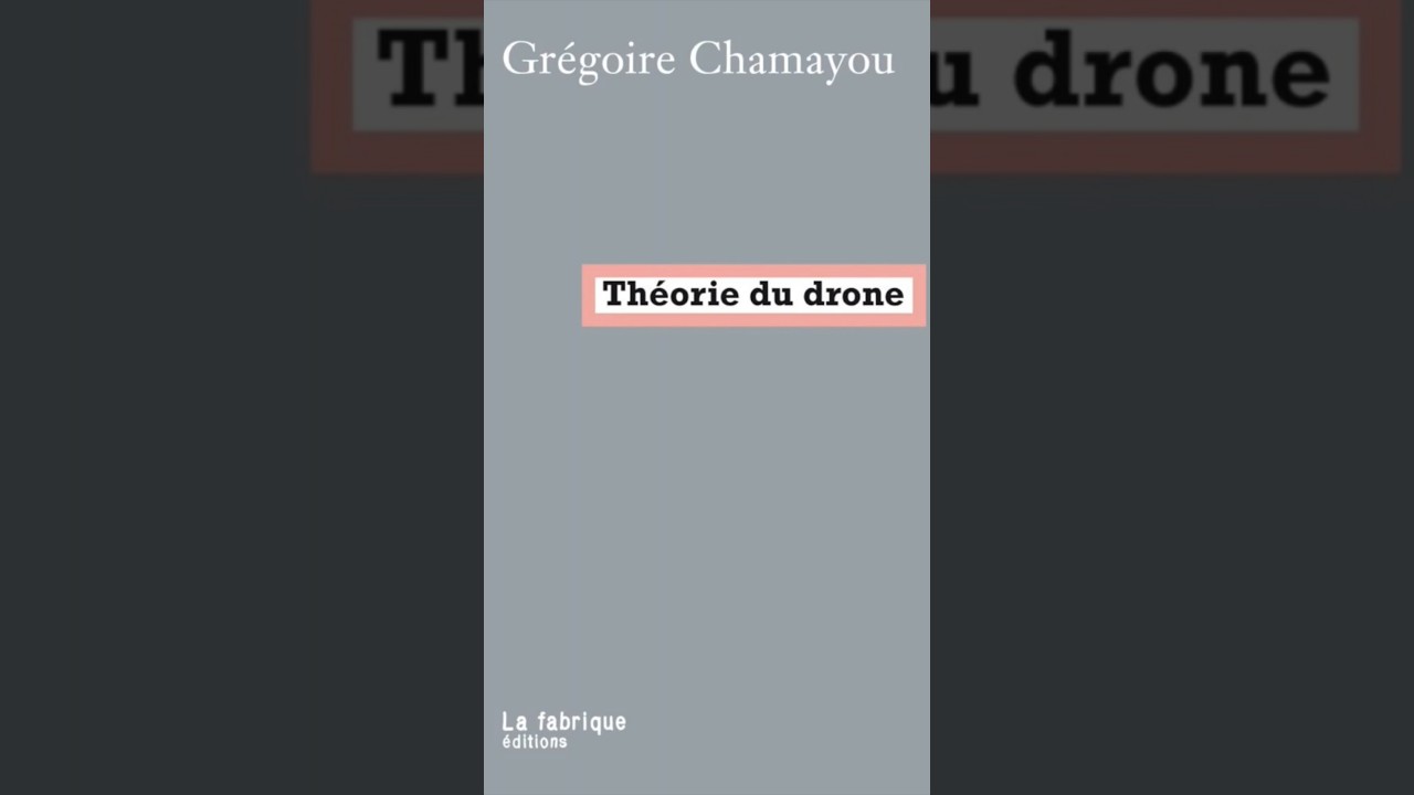 Théorie du #drone, Chamayou. L'#IA au service de la #guerre  ?  #booktube #vendredilecture