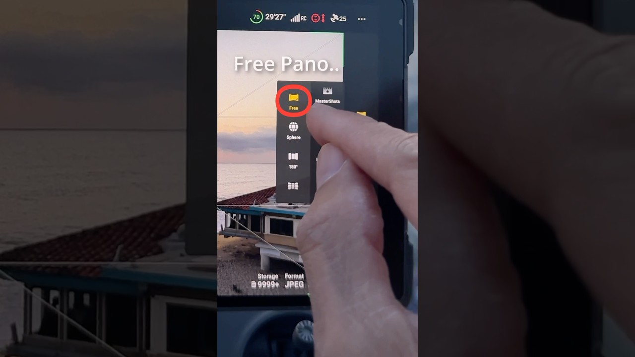 🔥DJI Mavic 4 Pro: How to Free-Pano! 🚀#dji #drone #shorts