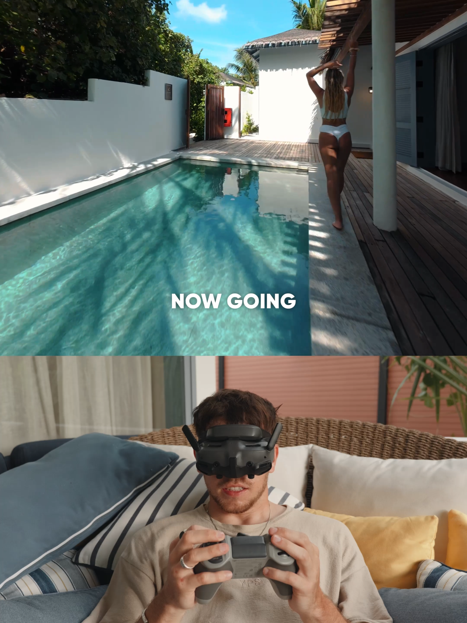 FPV Video de drone One-Shot dans A Villa: Maldives Edition de Pristine Beaches T