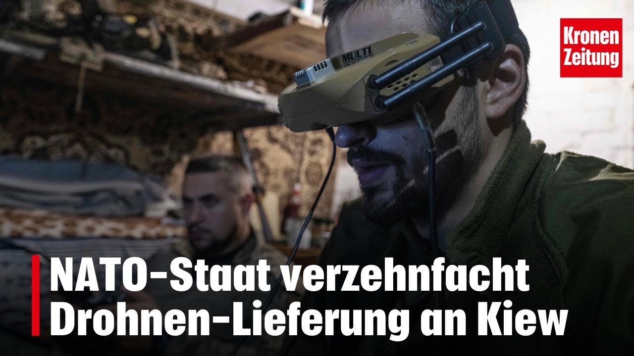 NATO-Staat verzehnfacht Drohnen-Lieferung an Kiew | krone.tv NEWS