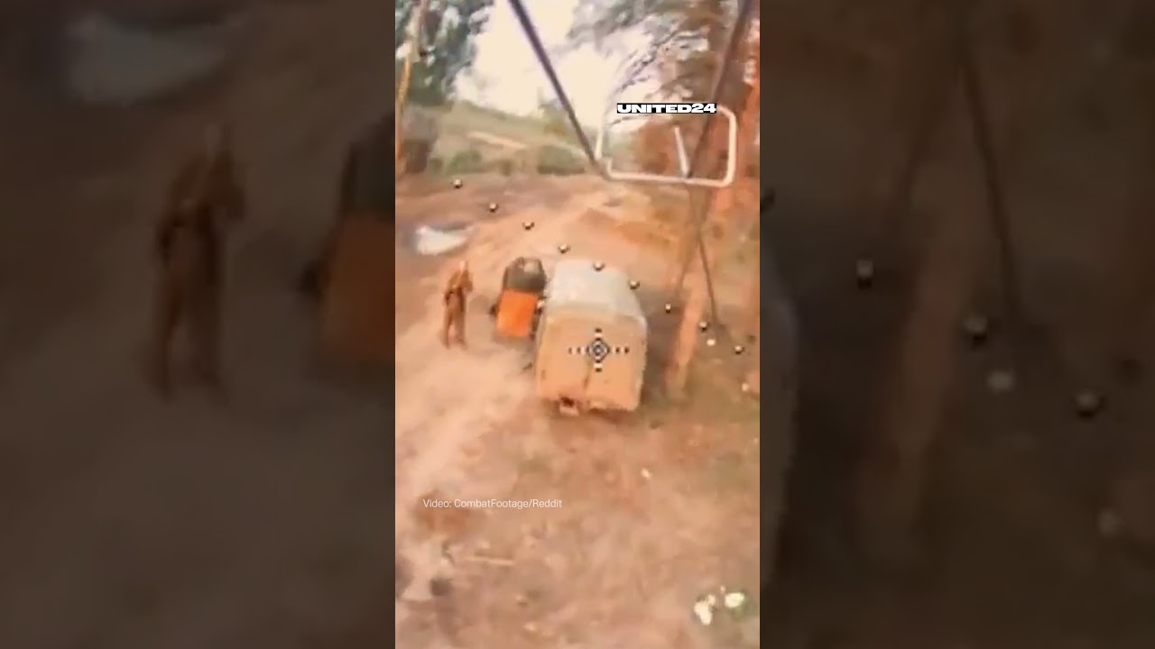 Ukrainian FPV Drone Found a Gap in Anti Drone Net and Hit Russian Soldiers #warinukraine #drone