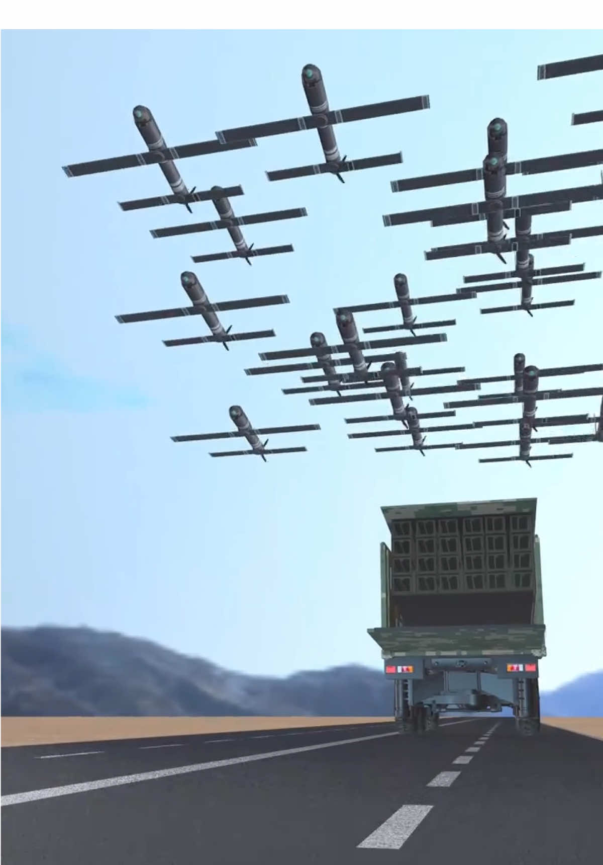 Combat de grappes de drones
