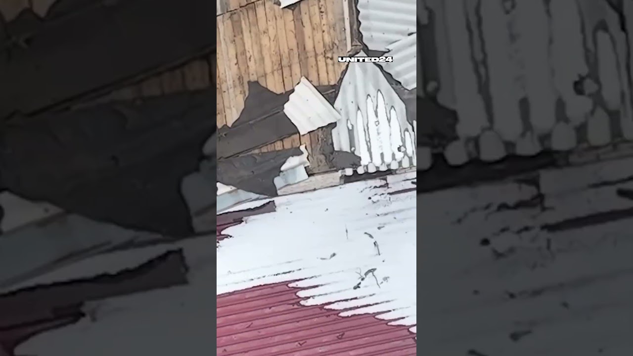 Ukrainian Drone Operator Precisely Drops Grenade Into Russian Warehouse #warinukraine #drone