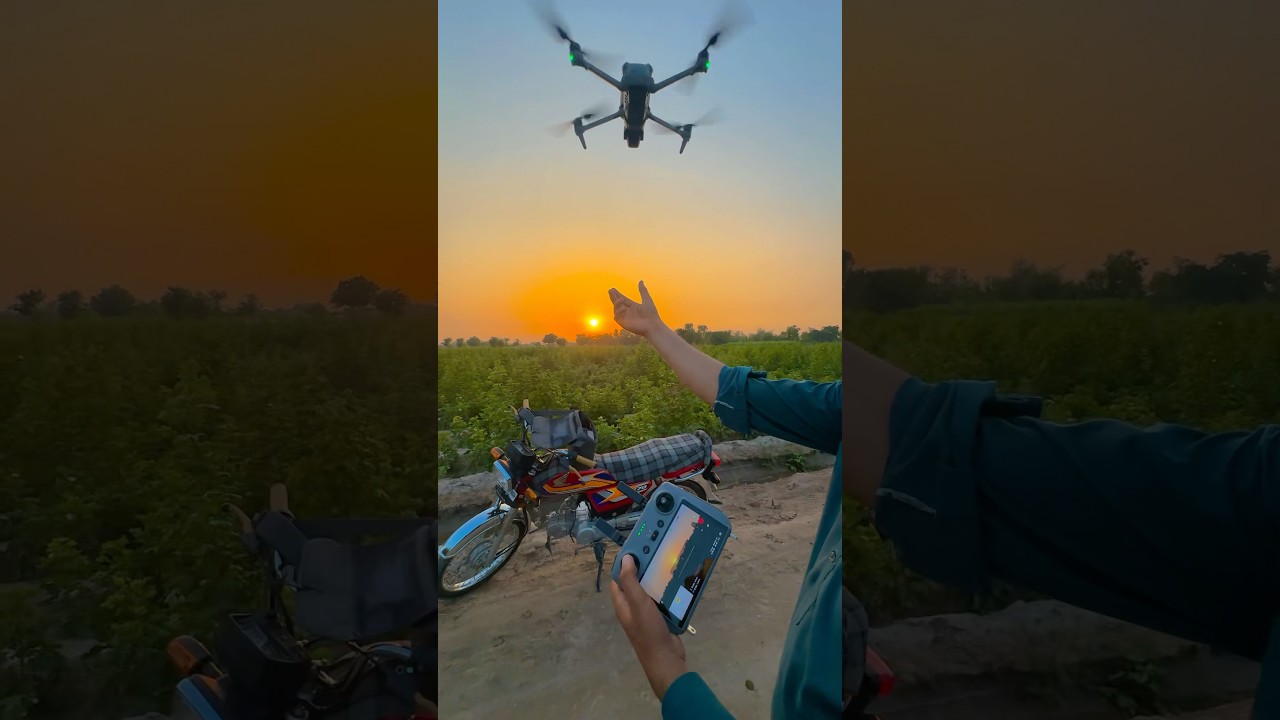 dji air 3s landing drone #shorts #short #shortvideo