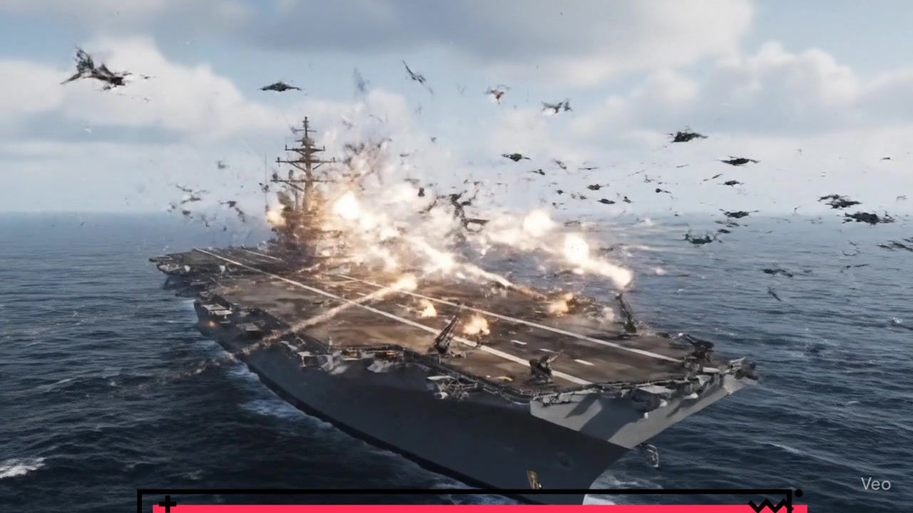 Attaque de drone massive contre le porte-avions américains