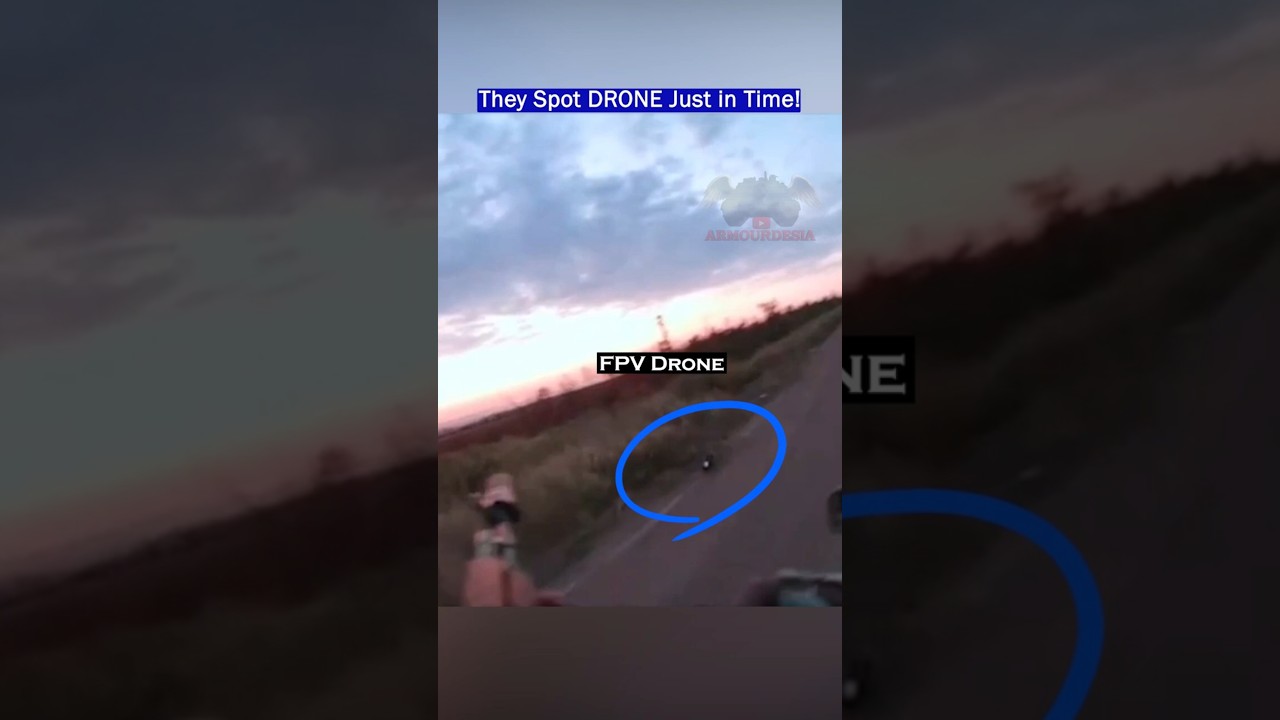 Russian Soldiers Spot Drone Just in Time!