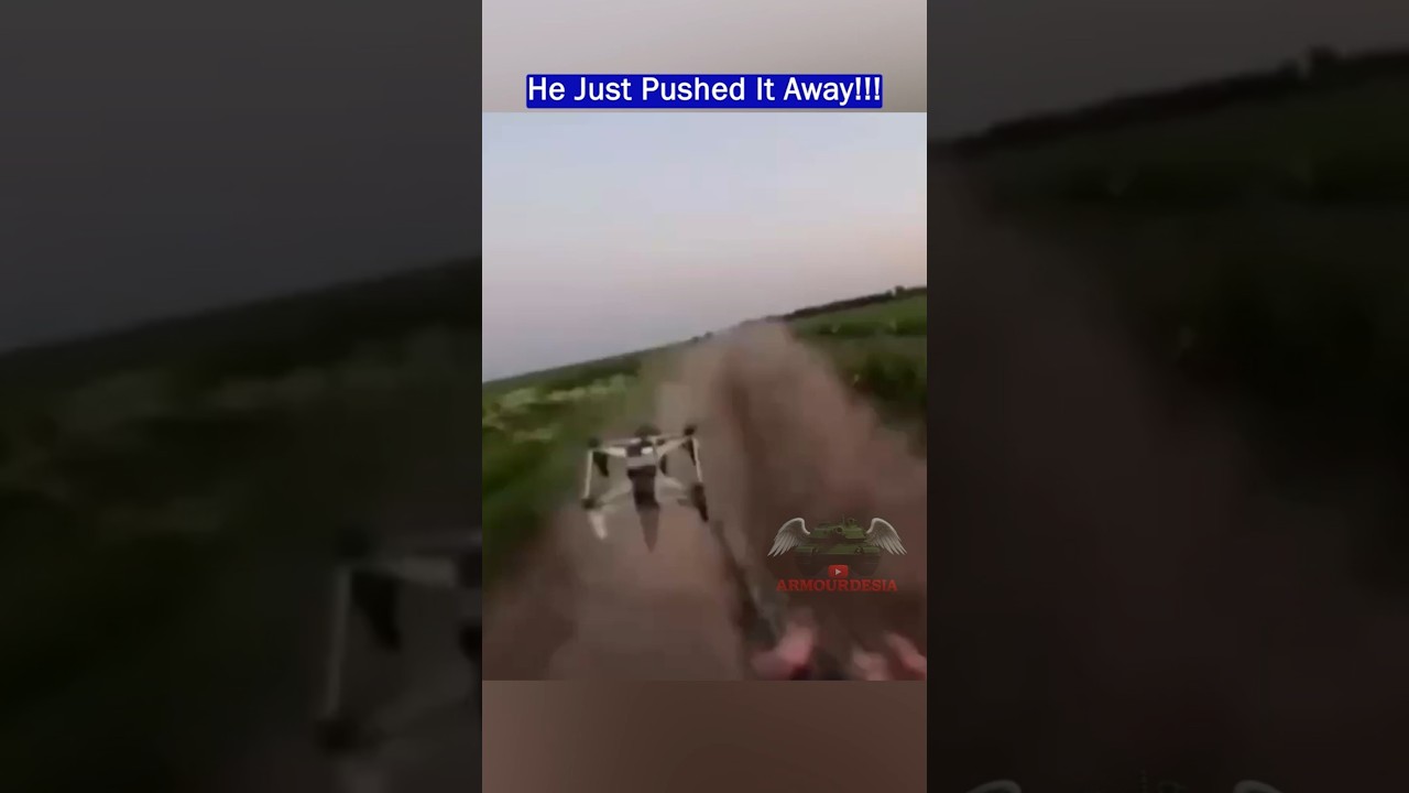 Drone Too Close – He Takes Down a Drone With Just a Gun Push!