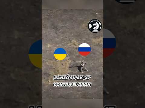 Soldado ruso derriba dron con un AK-47 🗿