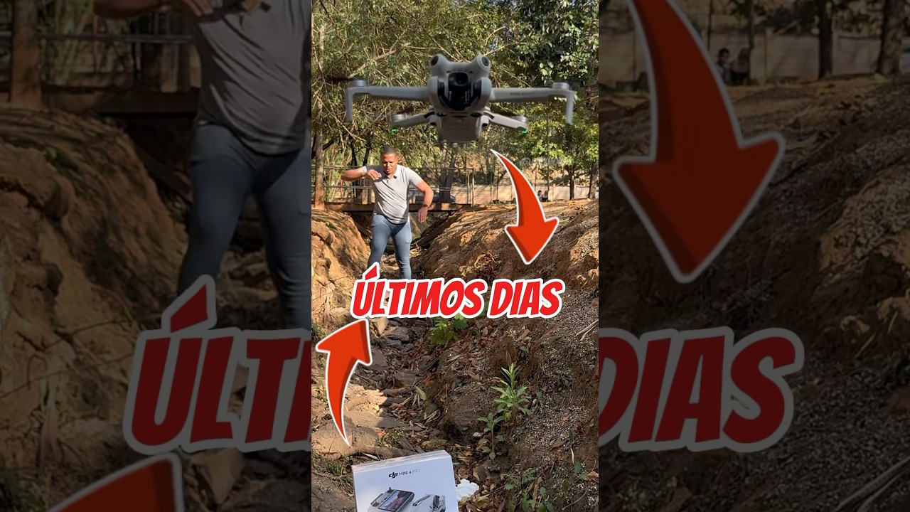 🚨 ÚLTIMOS DIAS! DRONE DJI MINI 4 PRO COMBO PLUS 3 BATERIAS