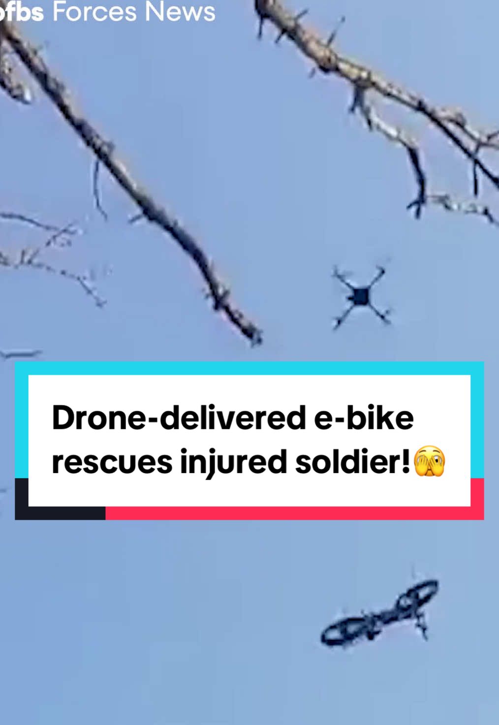 Un soldat ukrainien échoué s'est échappé après avoir été livré un vélo électrique par un dron
