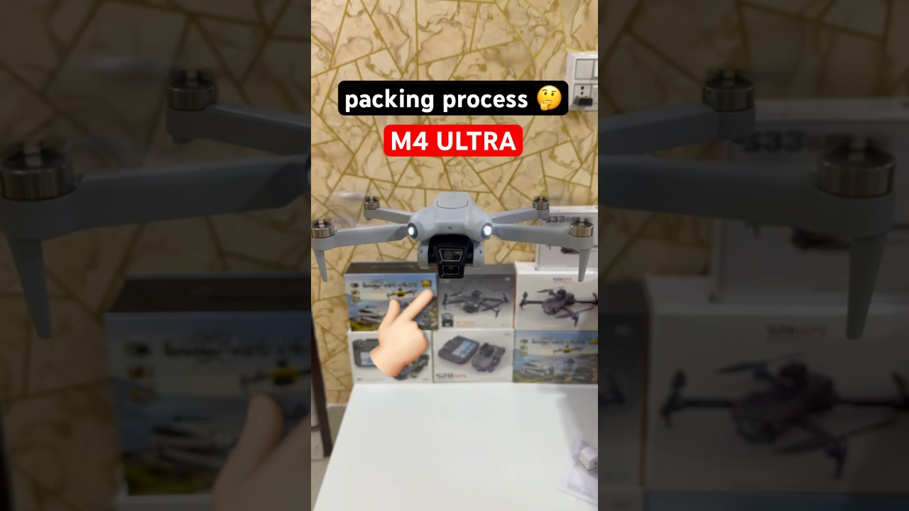 M4 ULTRA 🔥 best drone Big display remote Packing process full detail, how to pack parcels